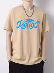 Men's Cotton Graphic Crew Neck Active T shirt Casual Comfy Tees