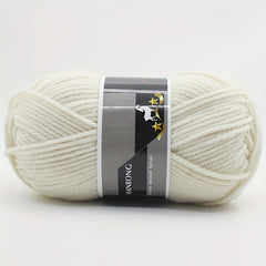 Soft Wool Yarn for Crocheting & Knitting, 60% Wool, 40% Polyester, 100g
