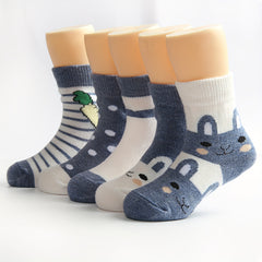 5 Pairs Baby Boys Bunny Socks for Infant Newborn Toddlers