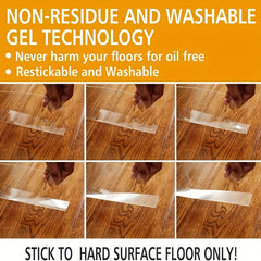 Acrylic Under Bed Blocker 40 L X 8 H Transparent Strong Tape