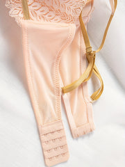 3pcs Lace Wireless Bras Push Up Comfortable & Breathable Women's Underwear