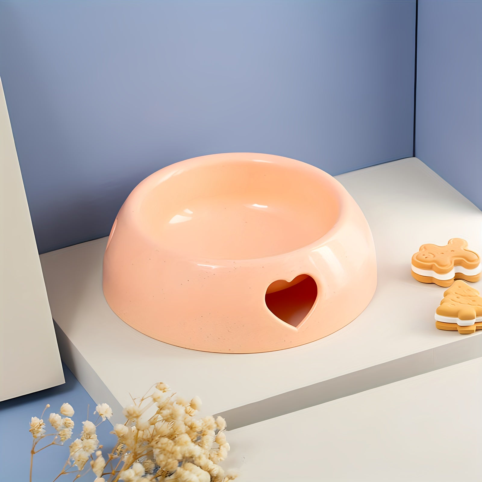 Love Hole Pet Food Bowl Outdoor Dog Feeder Cat Dog Food Storage Bowl