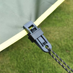 10pcs Windproof Tent Awning Clamp Securely Fasten Tarp Outdoor Camping