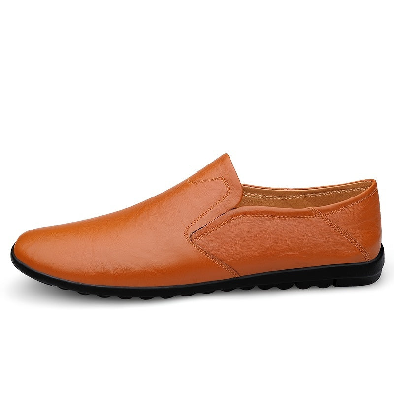 CLOHOO Custom Leather Loafer Shoes w/ Rubber Sole