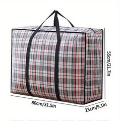 Large Capacity Striped Duffle Bag Dustproof Storage Bag