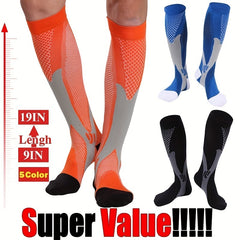 Compression Socks Men Women Running Shin Splints Stamina Recovery 15-20 mmHg
