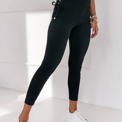 Women's Lace Up Yoga Leggings High Waist Sports Tights