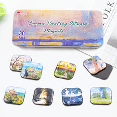 Monet Series Fridge Magnets Decorative Whiteboard Magnets for Office and Kitchen