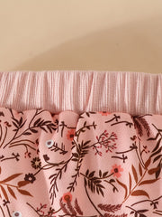 Baby Girl's Ditsy Print Sweatshirt Top Pants 2pcs Outfit