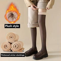 Plush Thigh High Socks Warm Over The Knee Women's Stockings