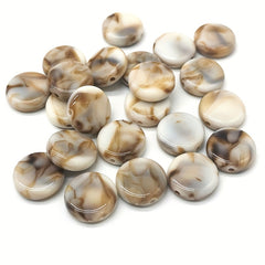20pcs 15mm Acrylic Spacer Beads DIY Jewelry Making Craft Supplies