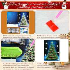 5D Diamond Painting Christmas Card Christmas Tree DIY Kit