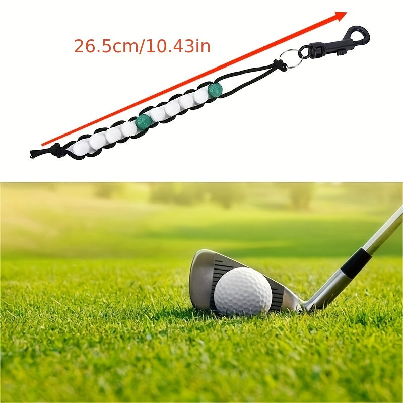 Golf Stroke Score Counter Plastic Ball Beads Putt Counter Key Chain
