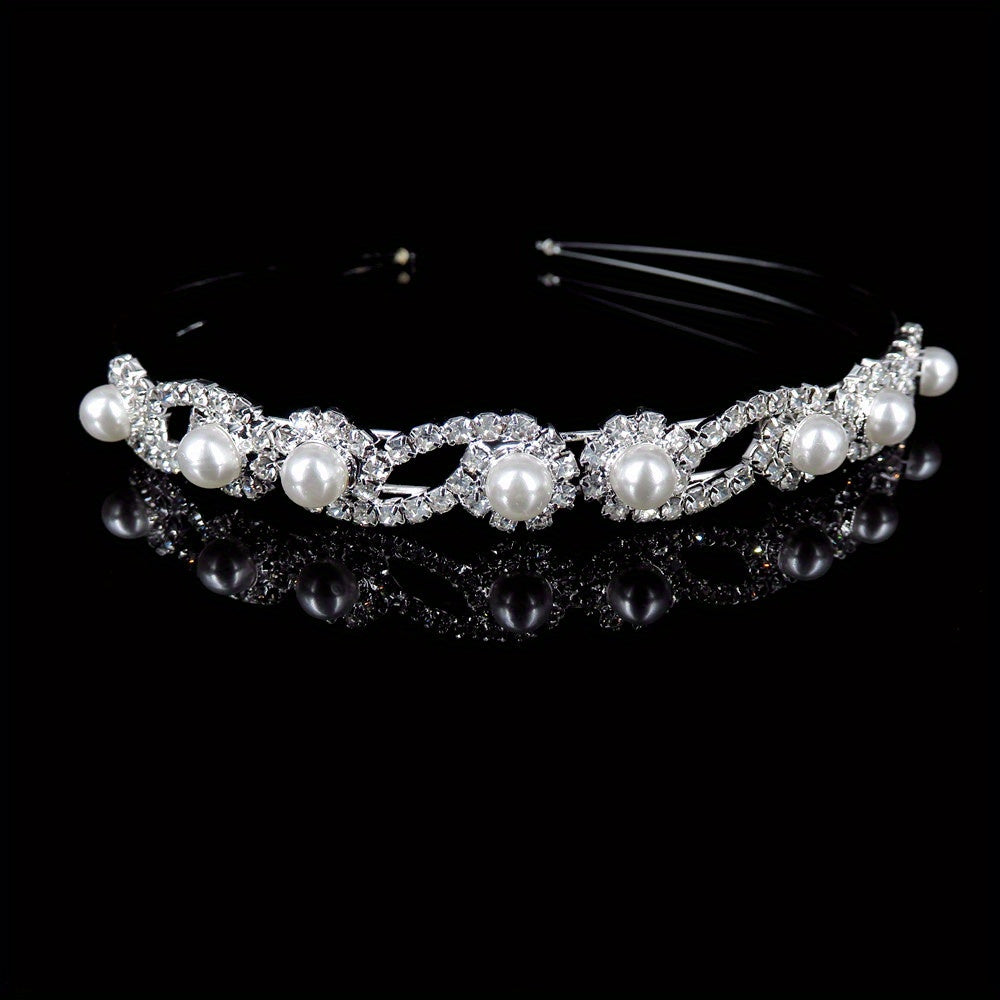 Sparkling Rhinestone Headband for Party Performance - Girls Gift