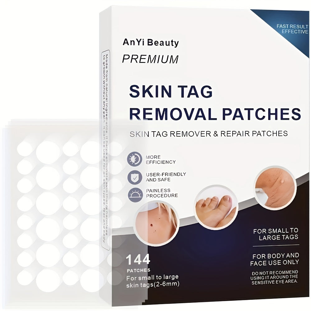 144PCS Skin Tag Remover Patches With Natural Ingredients