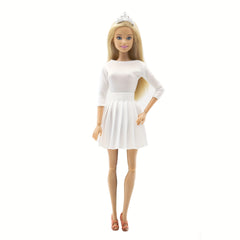 2pc Set Pleated Skirt Shirt for 11-81inch Dolls Model Party Dress Up Costumes