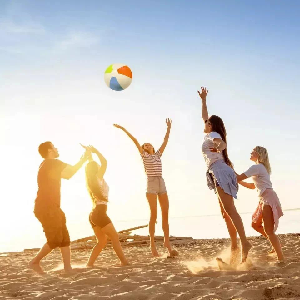 16 Inch Inflatable Beach Ball for Pool & Beach Fun