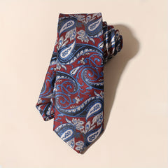 Men's Embroidery Cashew Flower Ethnic Style Tie