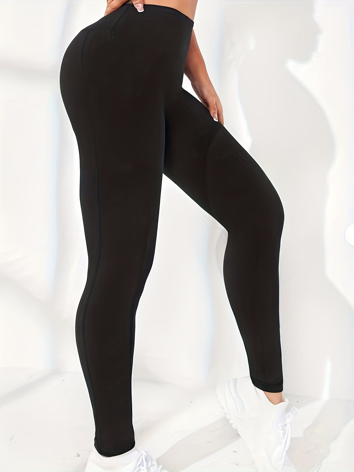 Women's High Waist Cropped Pants with Side Pockets for Yoga