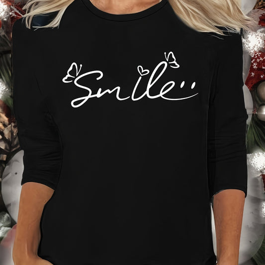 Women's Long Sleeve Crew Neck Lounge Top