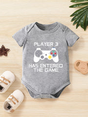 Baby Boys Graphic Print Short Sleeve Onesie