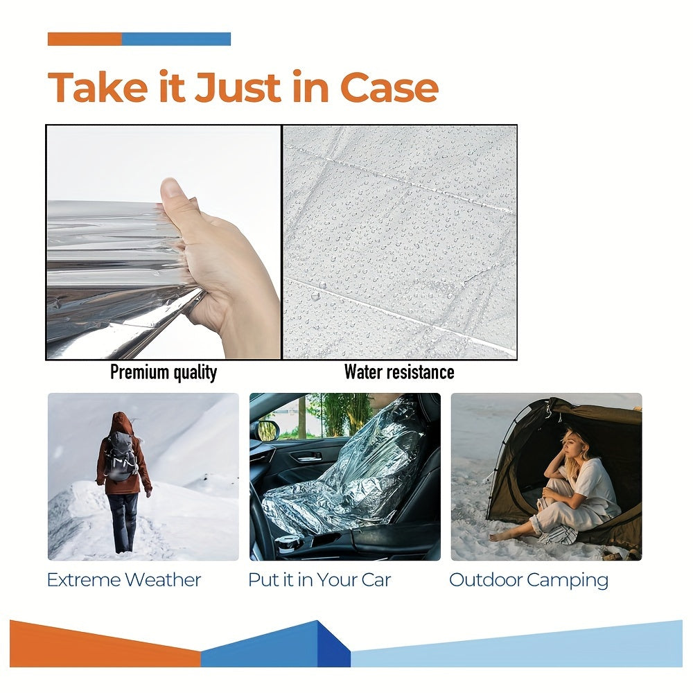 10pcs Emergency Thermal Blankets 132x208 Outdoor Survival Equipment