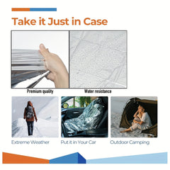 10pcs Emergency Thermal Blankets 132x208 Outdoor Survival Equipment