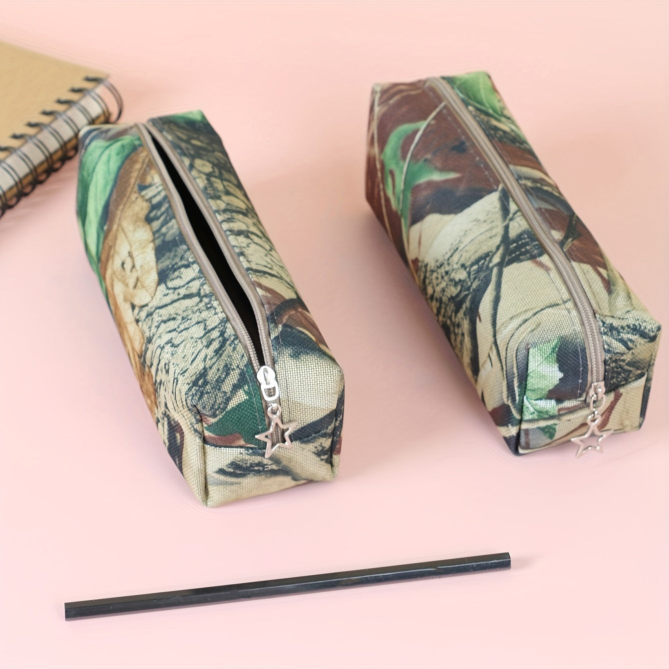 Waterproof Oxford Cloth Pencil Bag with Large Capacity