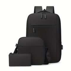 Set of 3 Men's Backpack Computer Bags