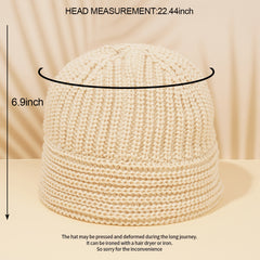 Women's Stretch Knit Beanie Hat Winter Skull Cap Warm Gift