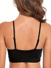 Cross Cut Out Sports Bra for Women