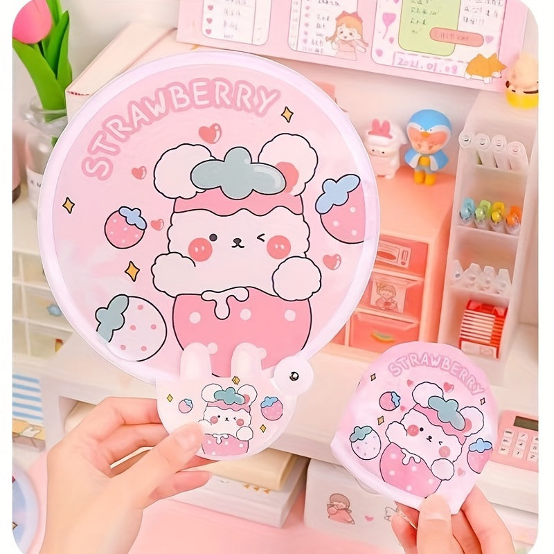 Cartoon Figure Foldable Handheld Fan Summer Accessory