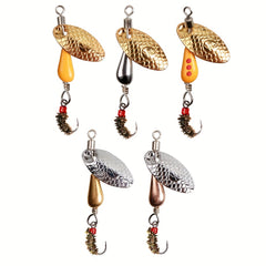 Rotating Sequin Fishing Lure Okin Fly Hook Eccentric Pendant 2 7g