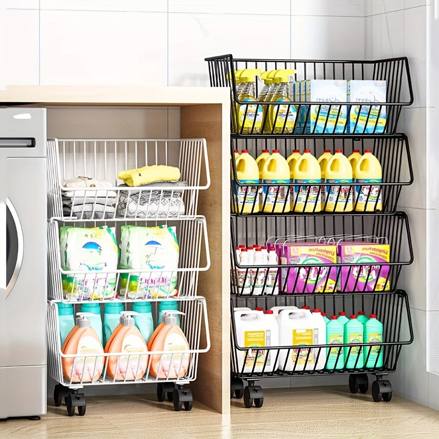 3 4 5 Layers Household Kitchen Storage Trolley