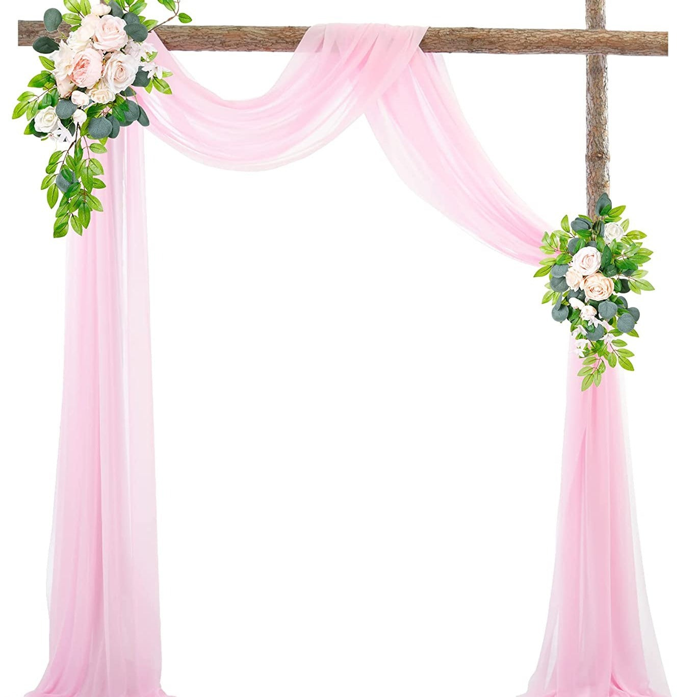 Wedding Draping Fabric Sheer Chiffon Tulle Drapery for Ceremony