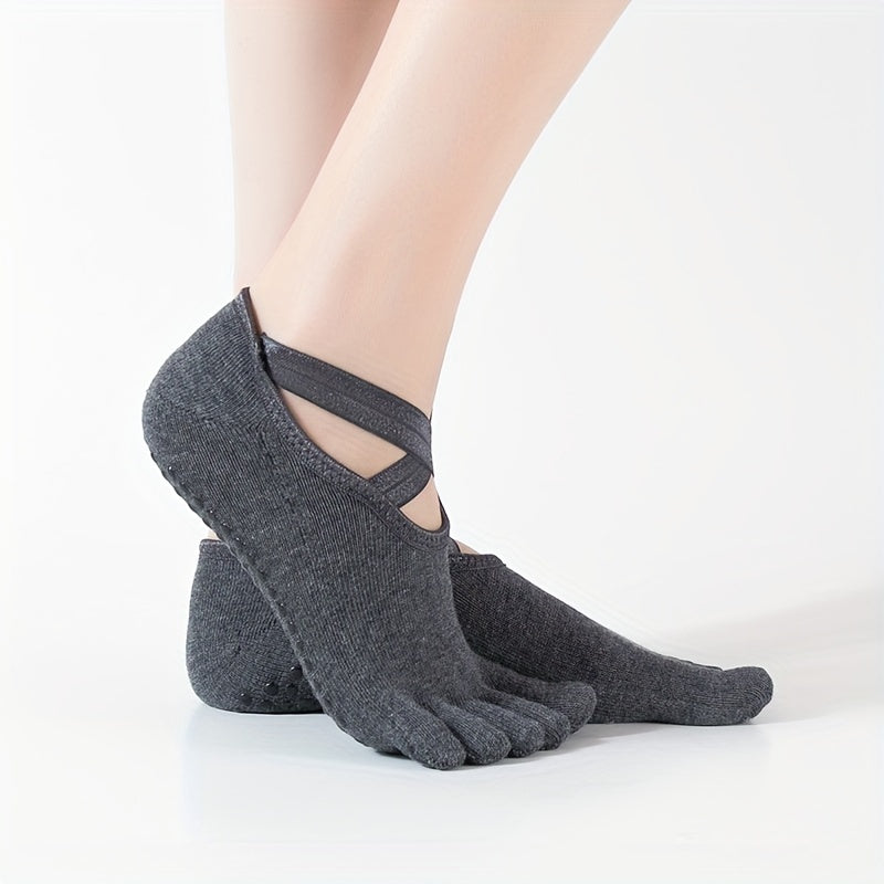 Women's Breathable Yoga Socks Non-slip Pilates Ballet Fitness Training Socks