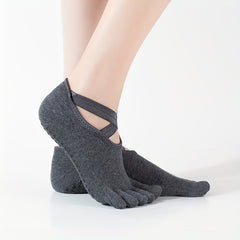 Women's Breathable Yoga Socks Non-slip Pilates Ballet Fitness Training Socks