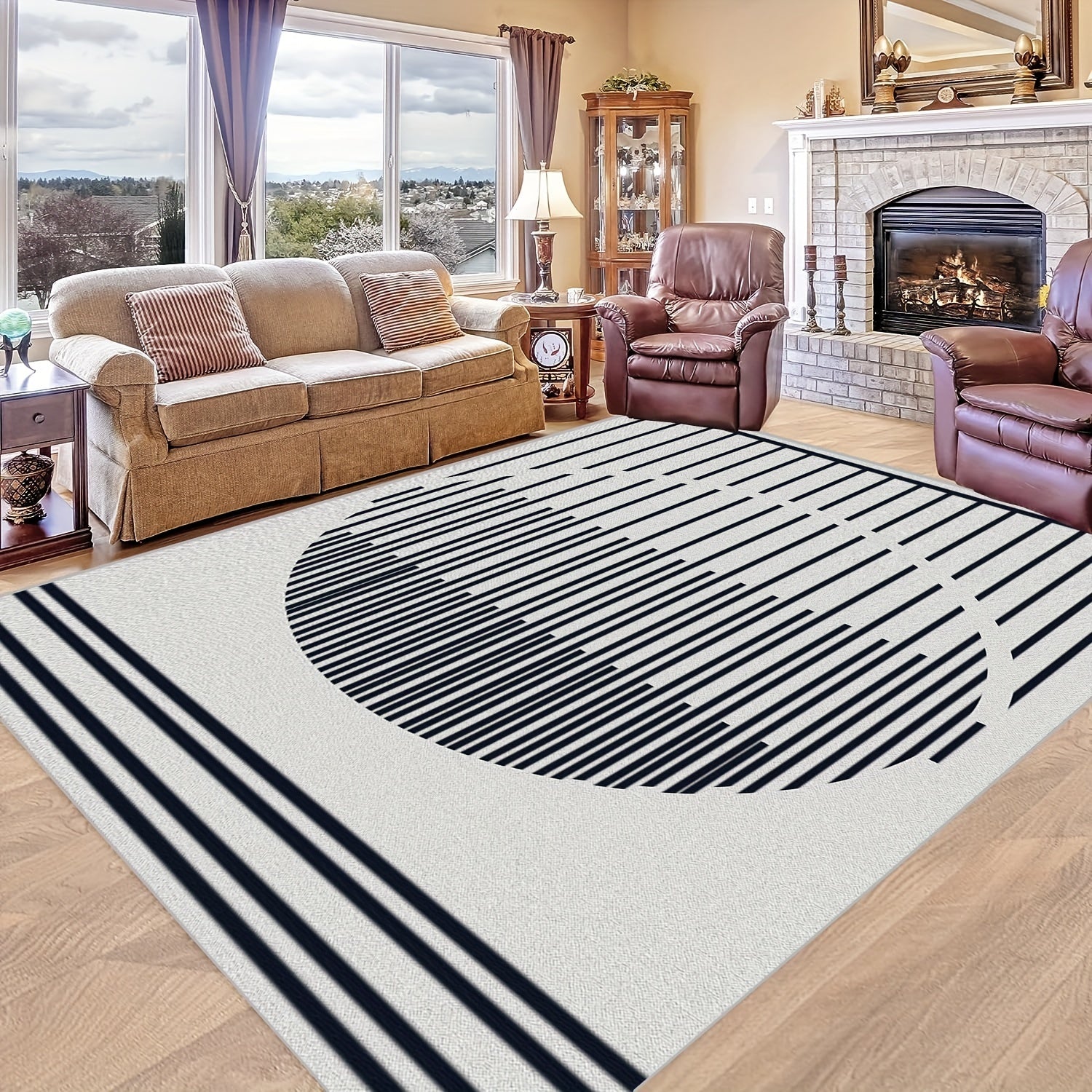 Modern Home Decor Carpet Soft Non Slip Floor Mat Easy to Clean