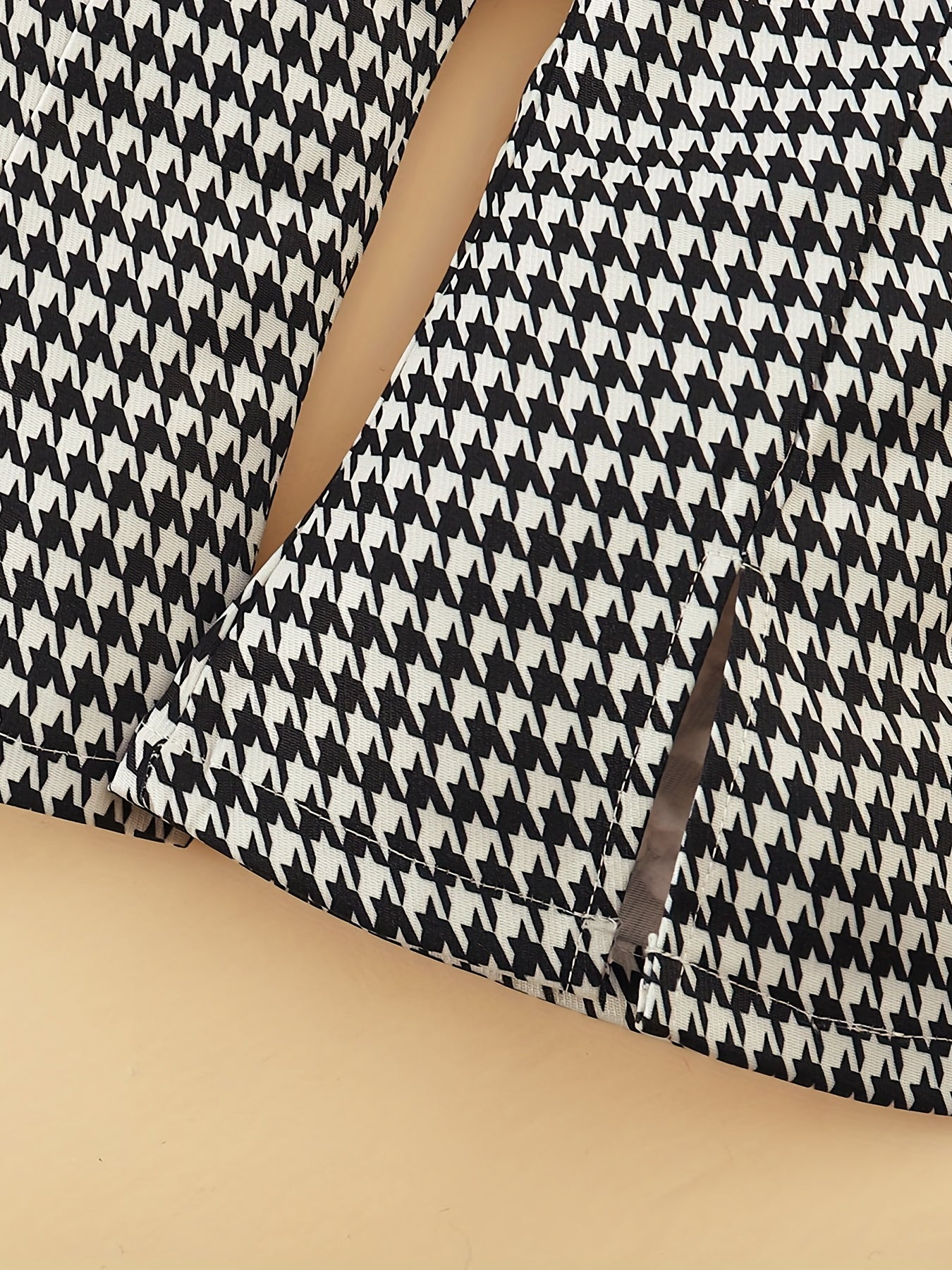 Houndstooth 3pc Beret & Heart Top & Pants Set for Girls