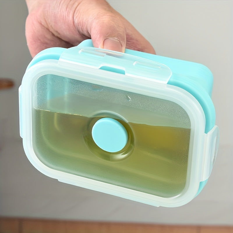 3pcs Collapsible Silicone Lunch Bento Box Portable Food Storage Container