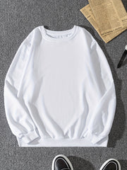 Men's Round Neck Sweatshirt Long Sleeve Casual Top