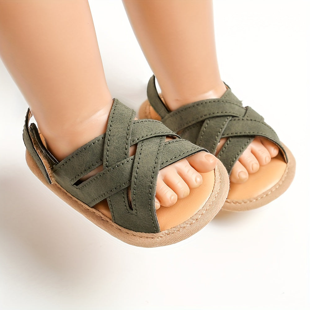 Baby Girls Open Toe Sandals Lightweight Breathable Non-Slip for Spring & Summer