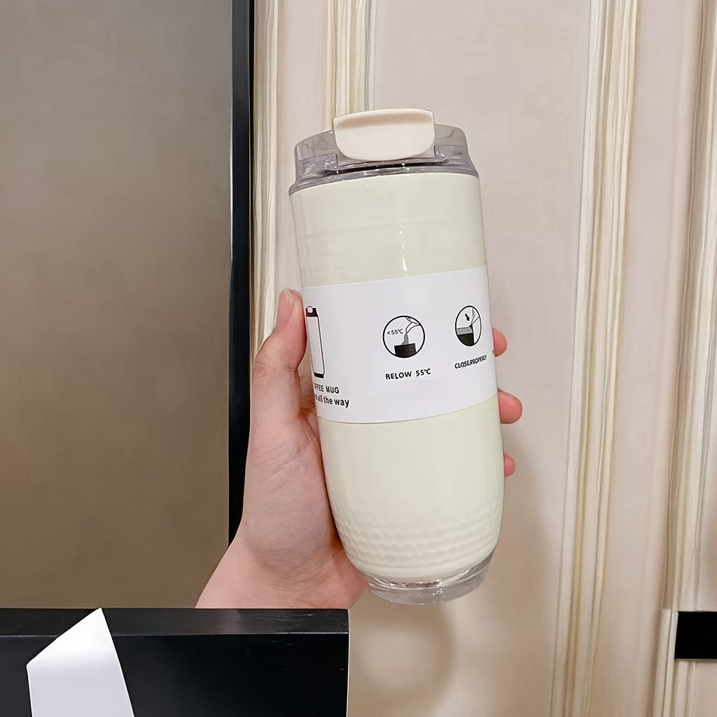 320ml Stainless Steel Coffee Cup Double Layer Insulated Water Bottle