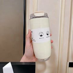320ml Stainless Steel Coffee Cup Double Layer Insulated Water Bottle