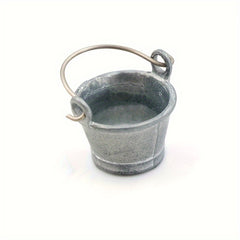 1:12 Doll House DIY Mini Alloy Bucket Ornaments