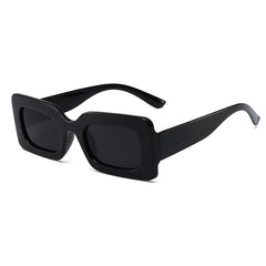 Retro Square Frame Sunglasses Colorful Hip Hop Glasses