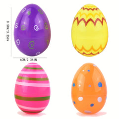 24pcs Random Pattern Easter Egg Ball Small Gift for Kids