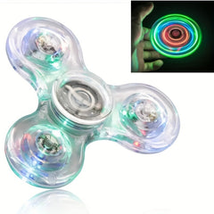 LED Crystal Fingertip Light Rotating Toy