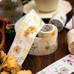 Flower And Poetry Series Fresh Flowers Journal DIY Recyclable Stickers