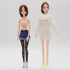Doll Sweater Skirt Accessories DIY Clothes 1/6 Girl Dress